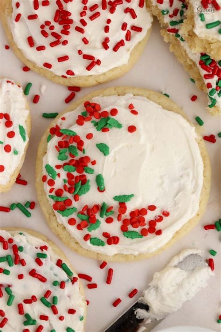 Frosted Sugar Cookies {Soft-Baked} - Celebrating Sweets
